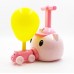 Balloon Powered Cars  and Launcher Set Preschool Educational Toys with Manual Balloon Pump for Kids Boys Girls 3-Pig Cartoon Model
